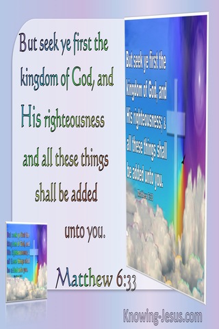 Matthew 6:33 But Seek First The Kingdom Of God And His Righteousness (utmost)05:21